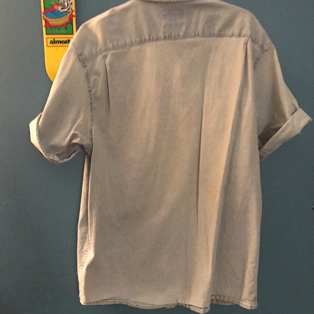 Wrangler button down shirt.